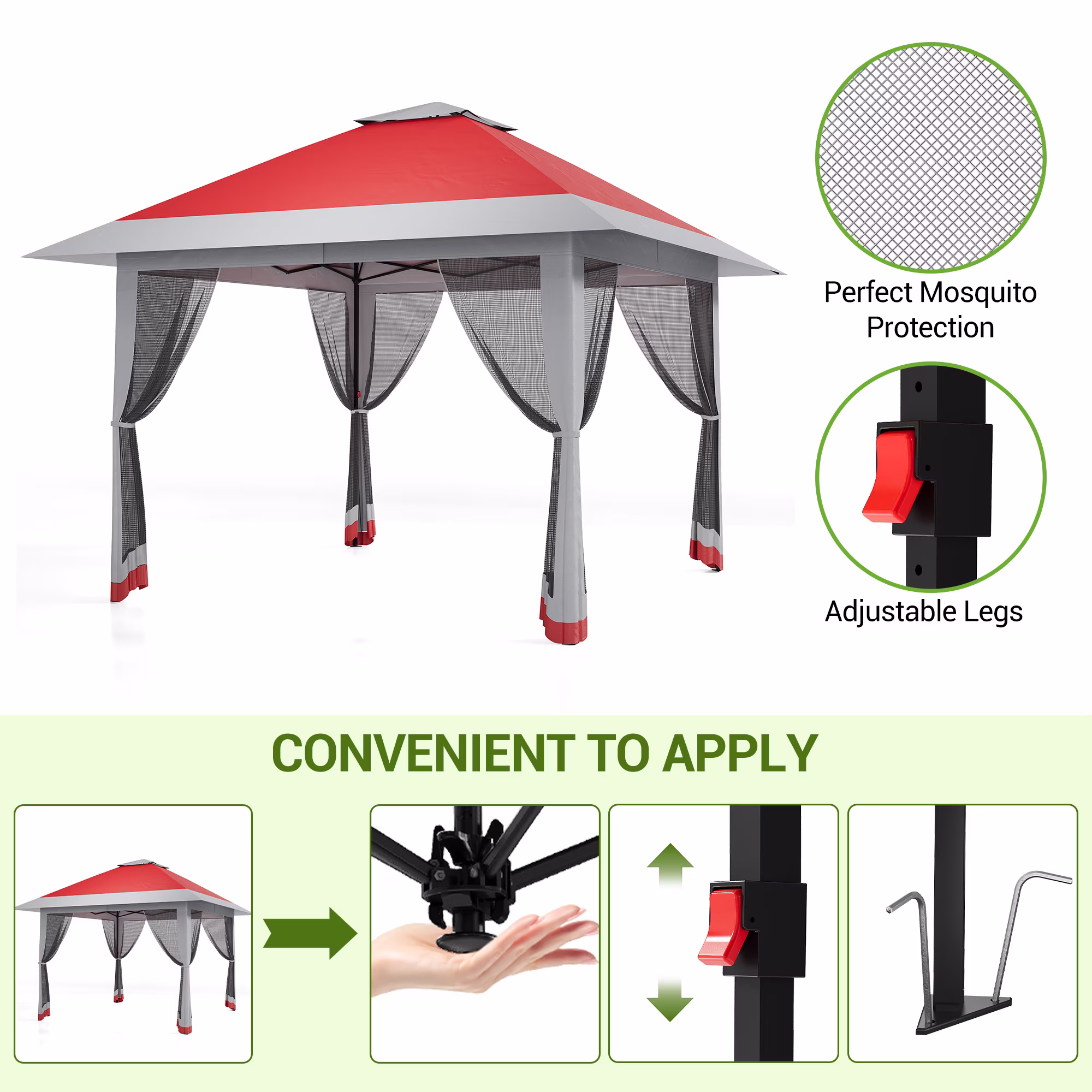 Pop Up Gazebo Tent 13x13