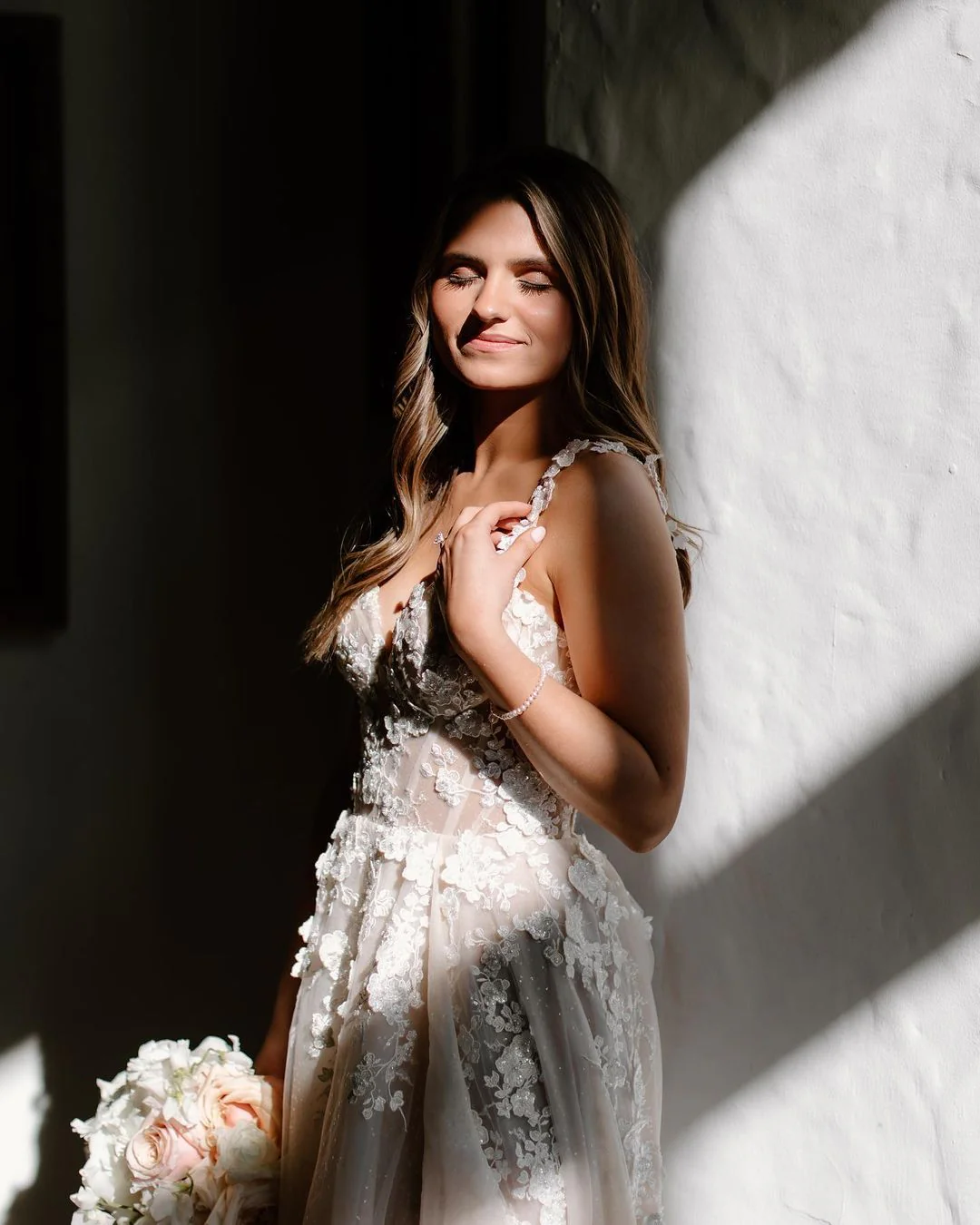 Fairy A Line Sweetheart Tulle Wedding Dress with Appliques