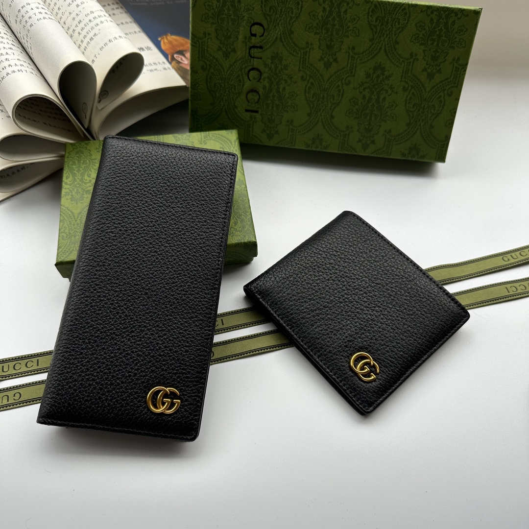 Black Leather Wallet QB-927002