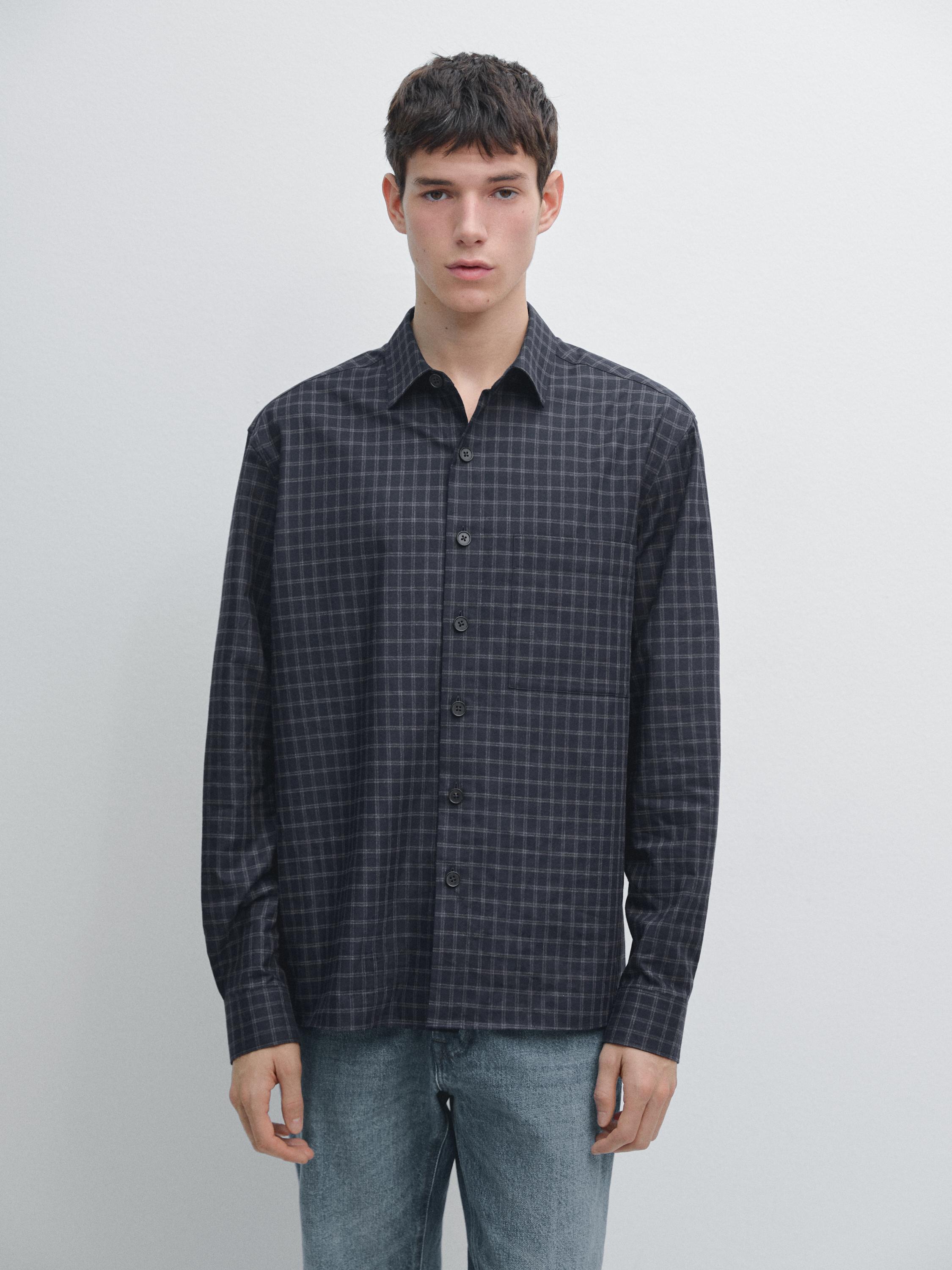 Camisa cuadros relaxed fit
