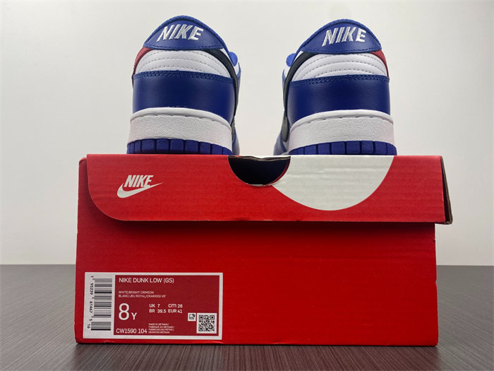 NK Dunk Low Bright Crimson Game Royal CW1590-104