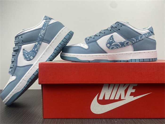 NK Dunk Low Essential Paisley Pack Worn Blue DH4401-101
