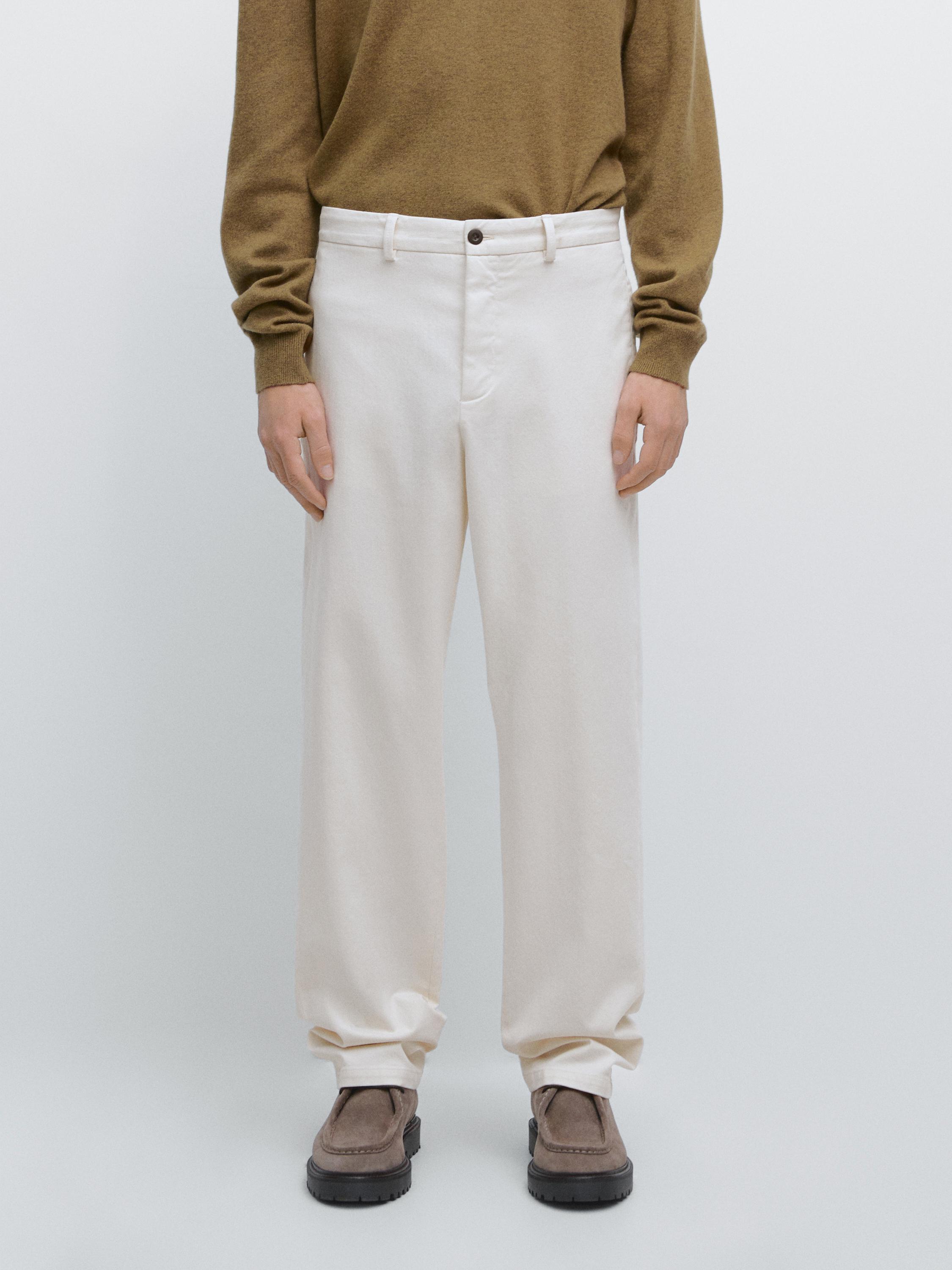 Pantalón sarga cintura elástica algodón