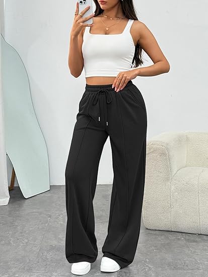 AERLEN Womens Wide Leg Sweatpants