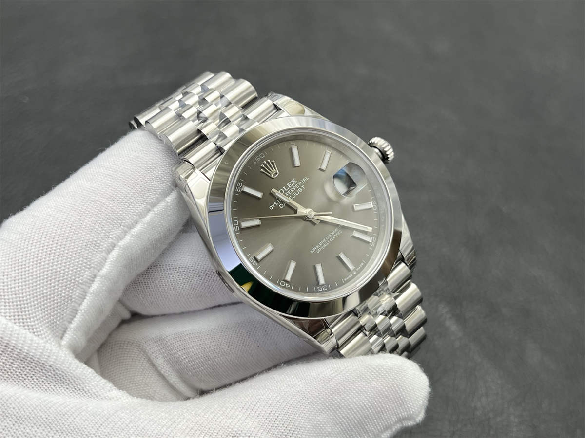 Grey Datejust 41 Replica – VS Factory Rolex Datejust m126300-0007 Rhodium Grey Dial 41mm