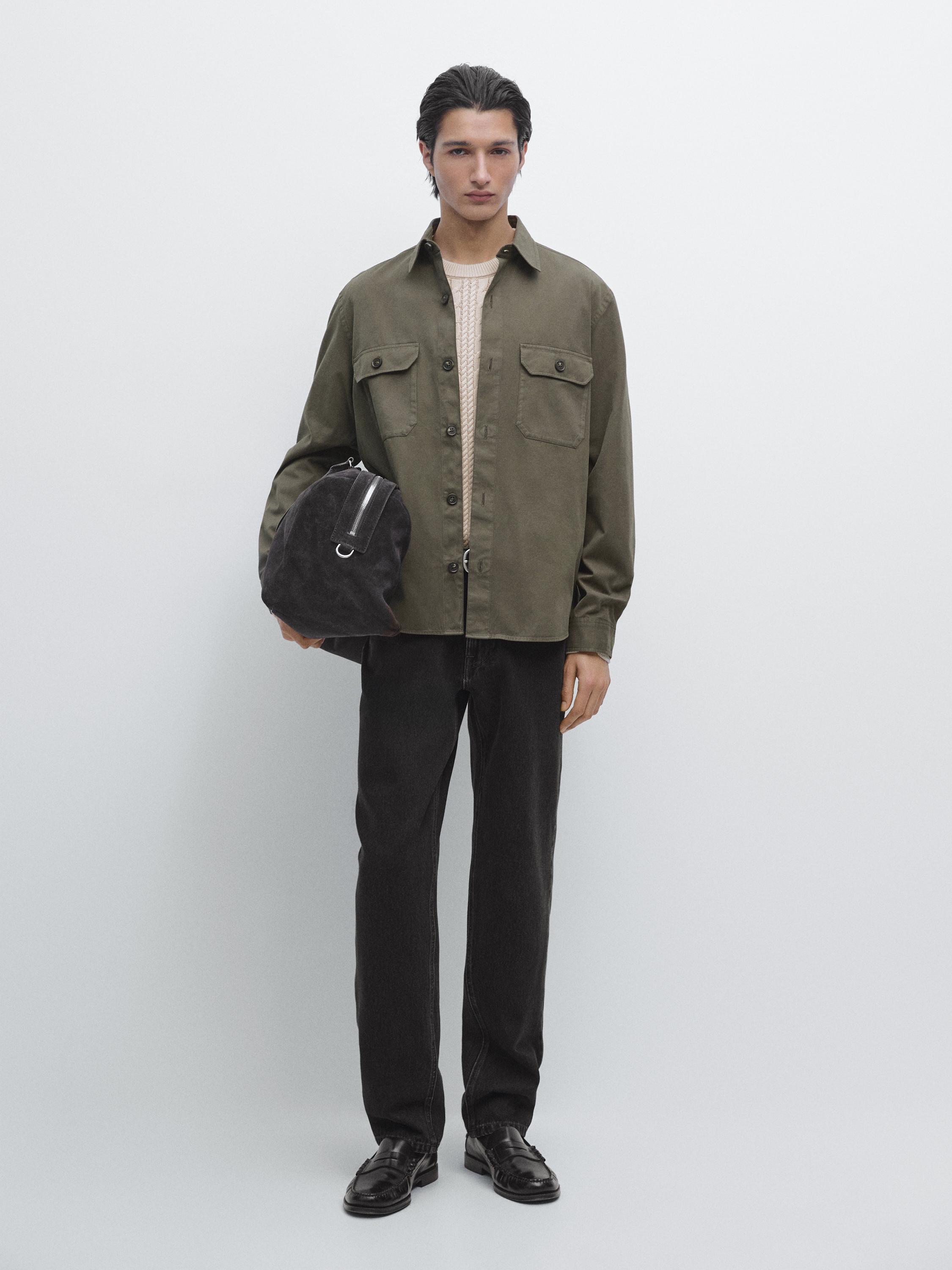 Sobrecamisa bolsillos algodón