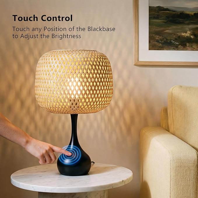 LUMIGROVE Touch Bedside Lamp for Bedroom