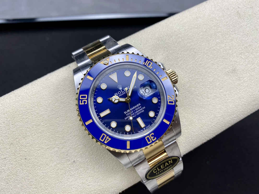 Clean Factory Rolex Submariner 126613LB – 41mm Two-Tone Blue Submariner Replica with 3235 Movement