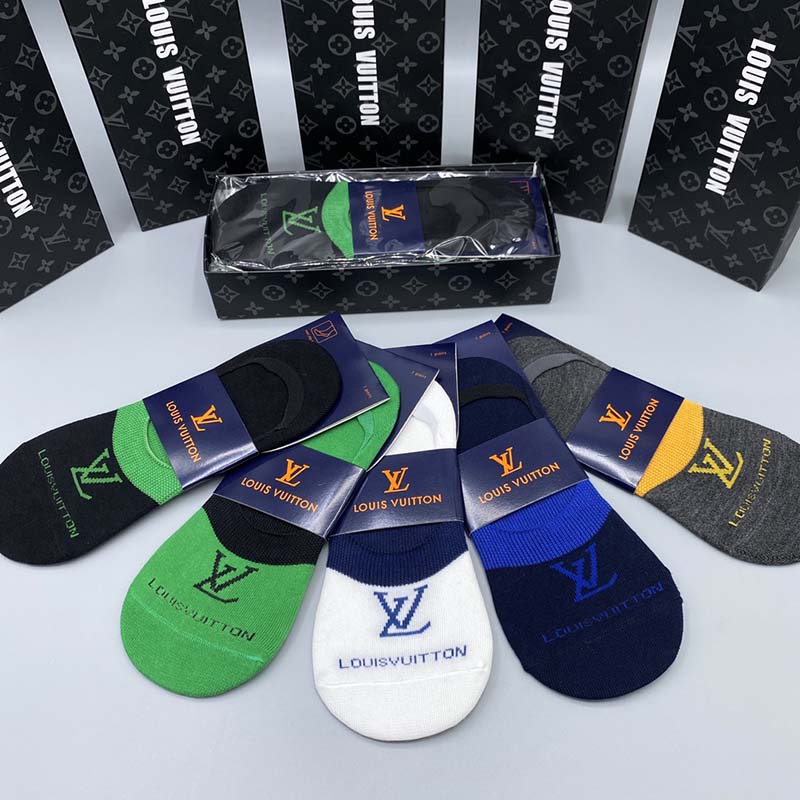 Set of 5 Pairs of Cotton Breathable Ankle Socks WZ-924000233