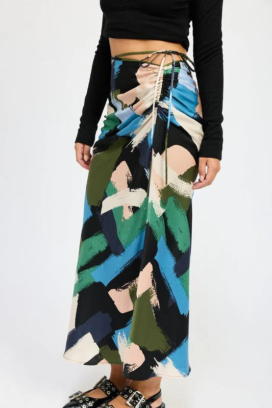 Printed Maxi Skirt