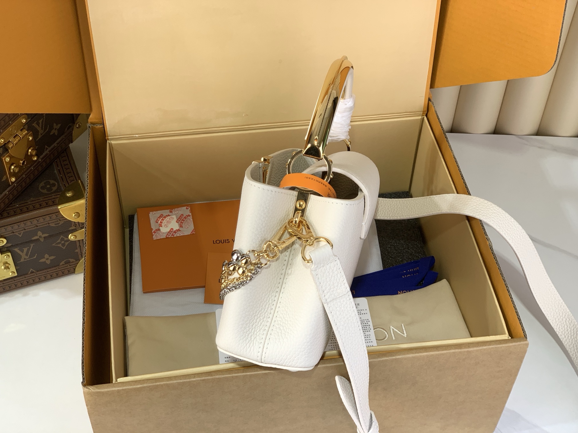 LOUIS VUITTON M26345 Capucines East-West Mini