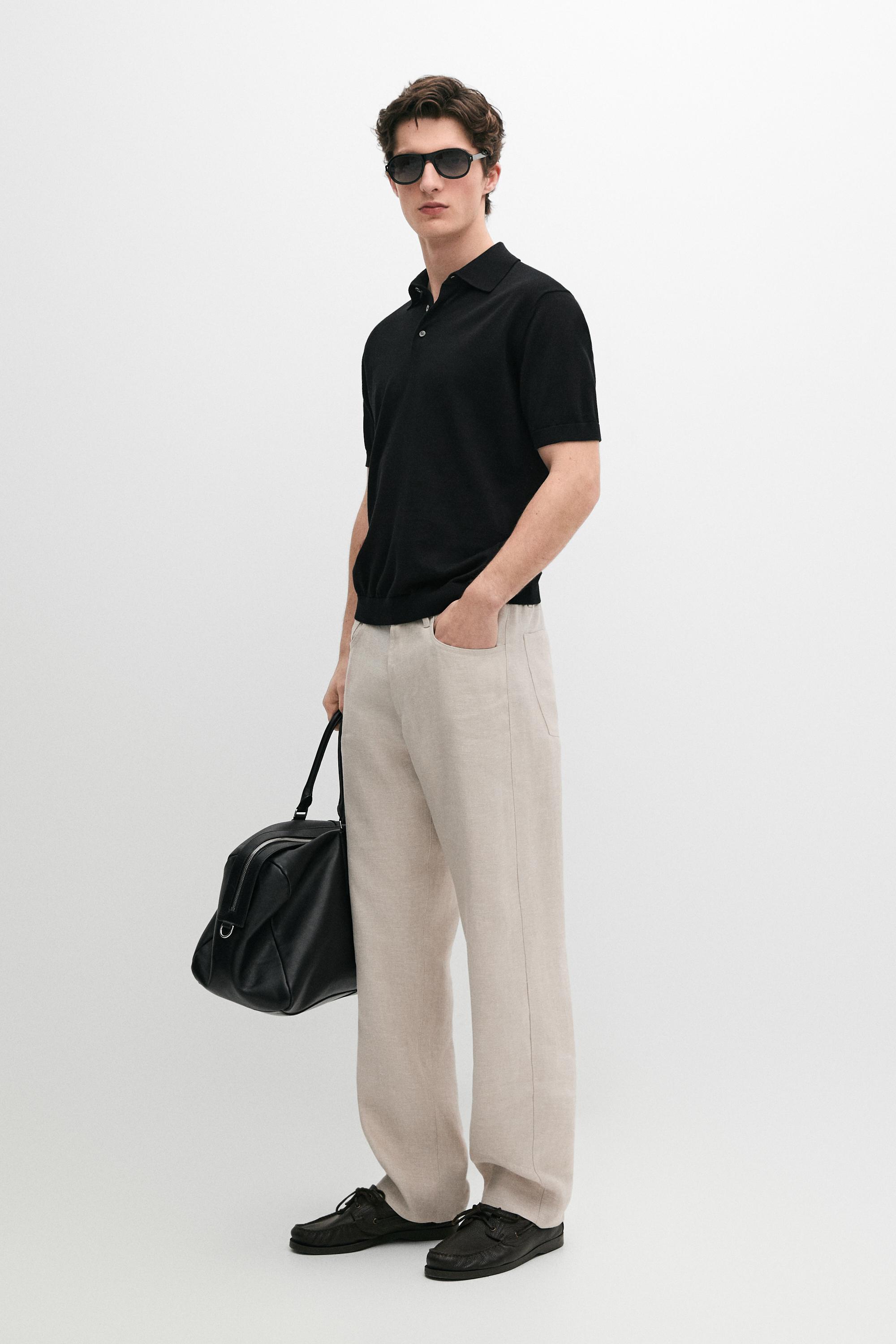 Pantalón tejanero semi jogger fit lino