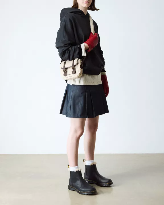 2976 Leonore Faux Fur Lined Burnished Chelsea Boots