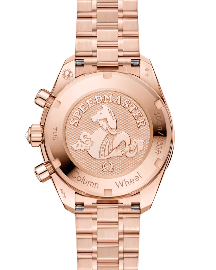 Omega Speedmaster 38 Brown Dial 38mm with Diamond Sedna™ 18k Rose Gold Bracelet 324.55.38.50.63.001