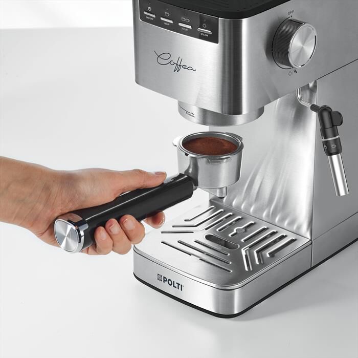 POLTI - Macchina da caffè espresso COFFEA P10S + 54 CIALDE-Argento