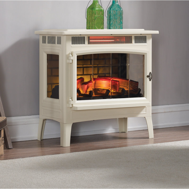Duraflame Freestanding Electric Fireplace Stove Heater with 3D Flame Effect for 1,000 Sq. Ft. Room