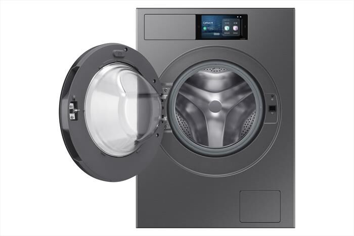 SAMSUNG - Lavatrice WF90F09C4SU3 9KG Classe A-Dark Silver Steel - oblò Nero