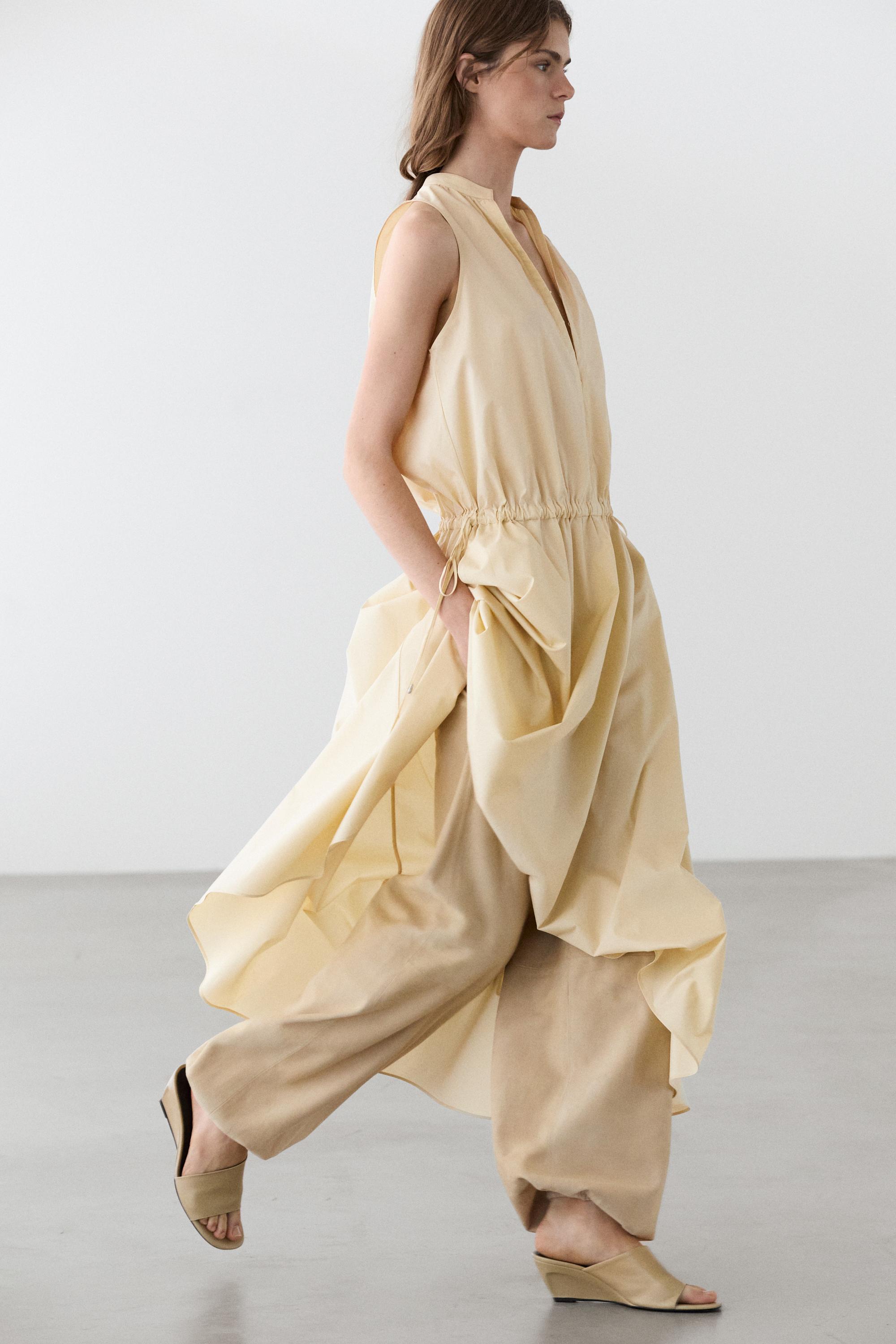Vestido midi goma cintura 100% algodón
