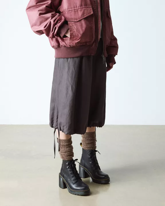 Jesy Sendal Leather Heels Black