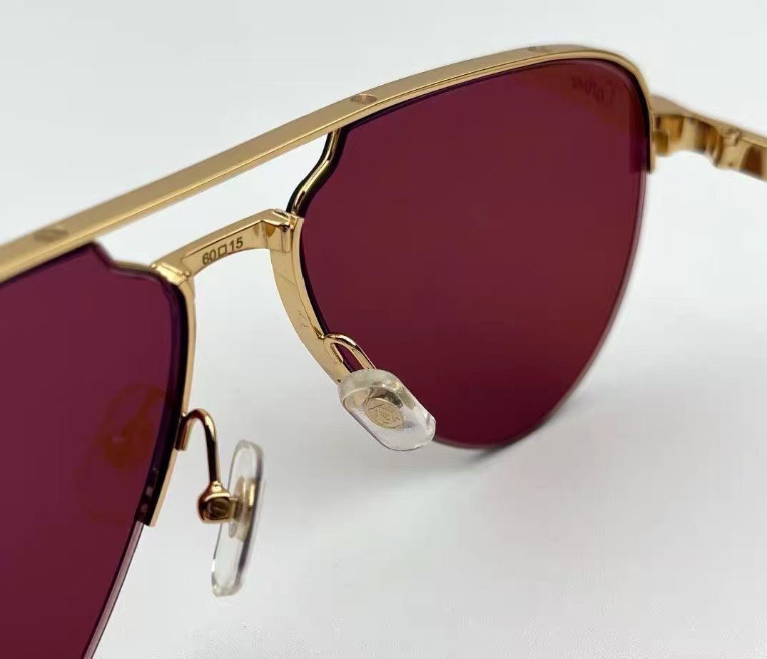 Cartier CT0034S Santos de Cartier Sunglasses Brown