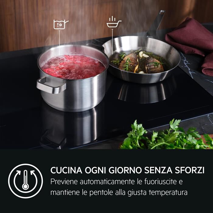 AEG - Piano cottura elettrico TI64IB30IZ 58 cm-Nero