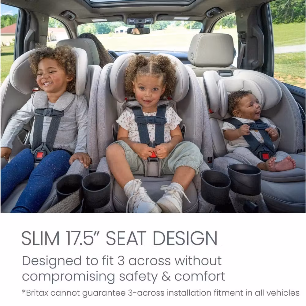 Britax One4Life Slim ClickTight All-in-One Convertible Car Seat, SpaceSaver Design - Parchment