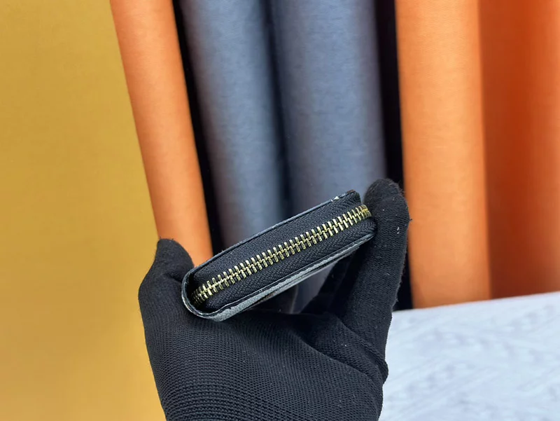 Fashion 4.3″x3.1″x0.8″ Zip Around Genuine Leather Wallet BB-9211044