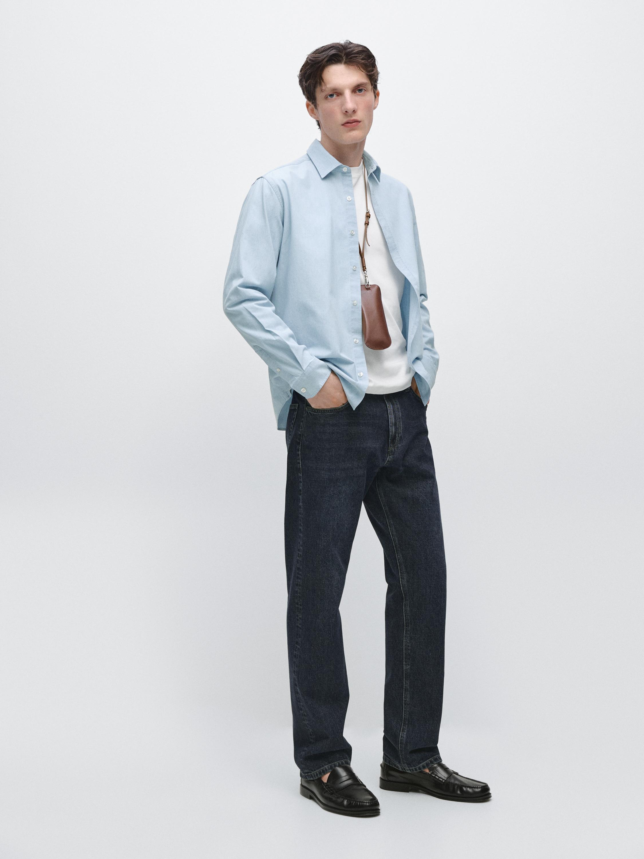 Camisa denim 100% algodón