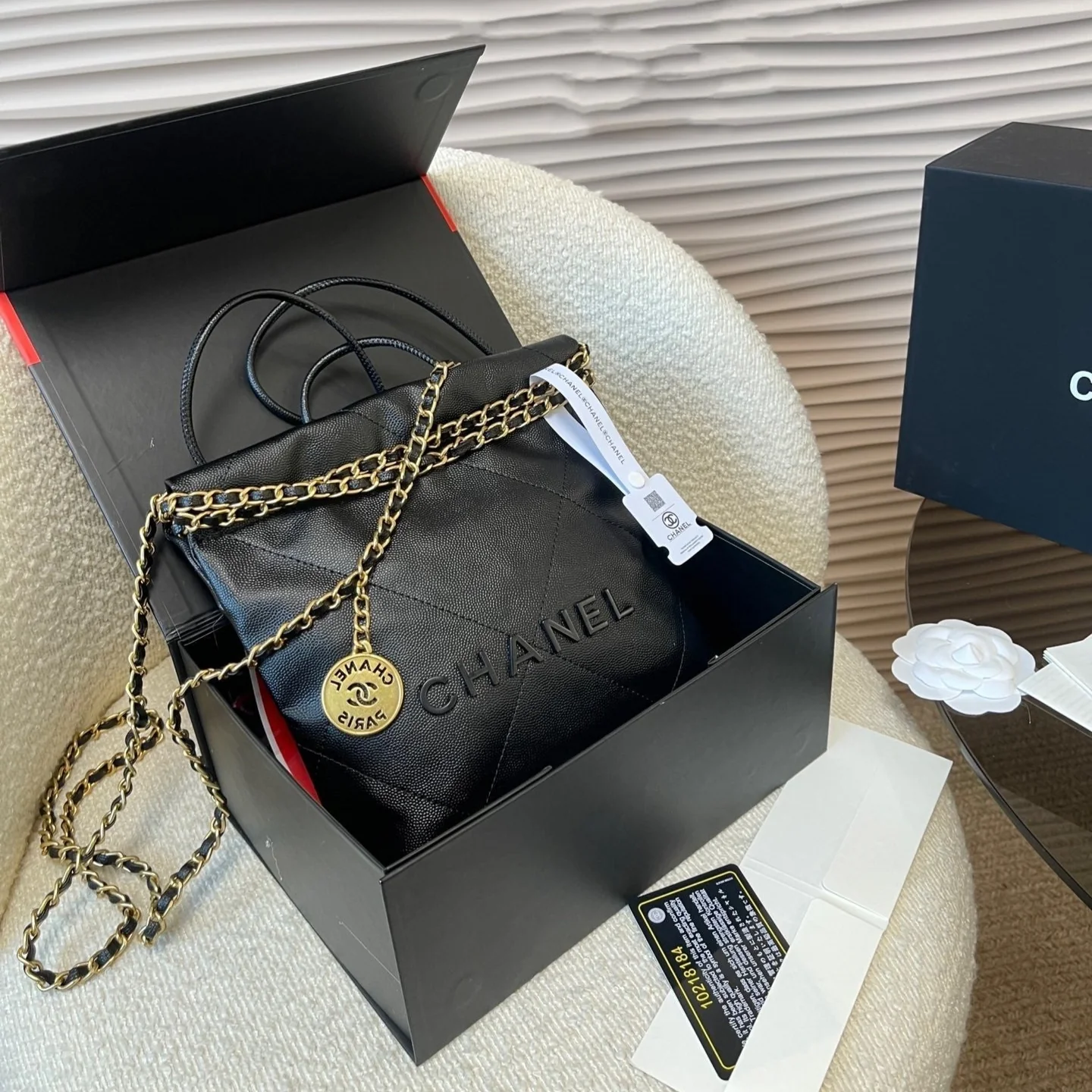 [Chanel] [Hard to Find ★ Very Popular] 23S Mini Handbag Black