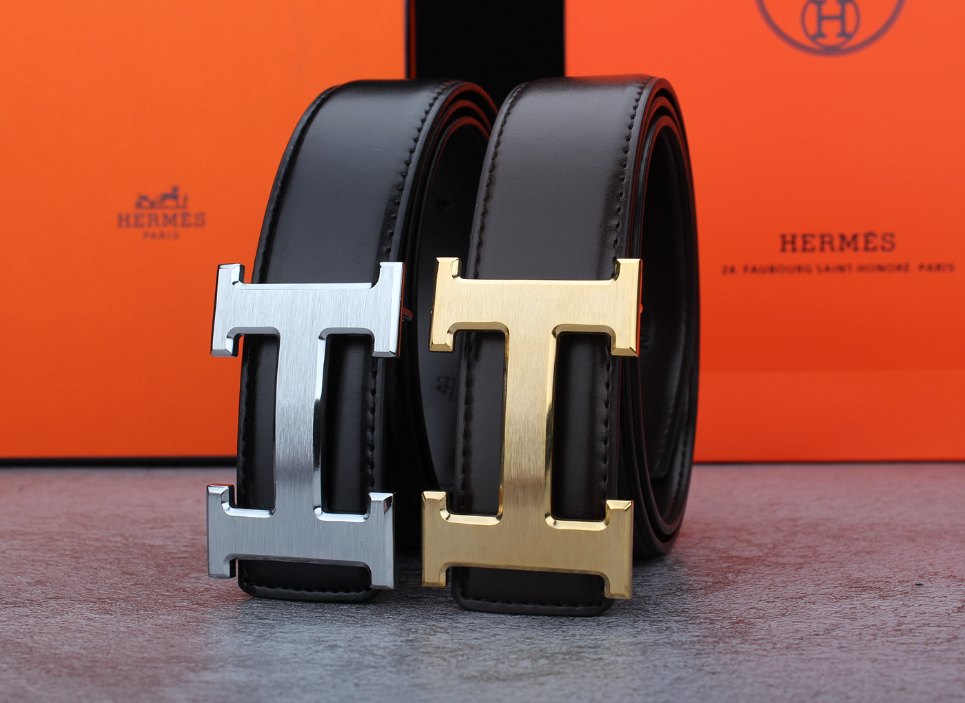 2 Colors Classic metal Buckle Leather Belt PD-862041