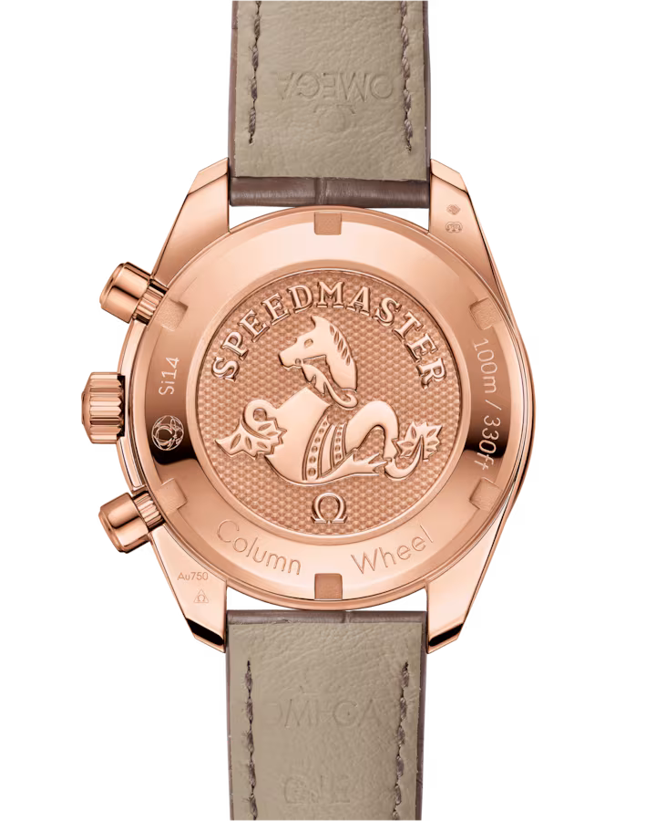Omega Speedmaster 38 Silver Dial with Diamonds 38mm Sedna™18k Rose Gold Strap 324.68.38.50.02.003