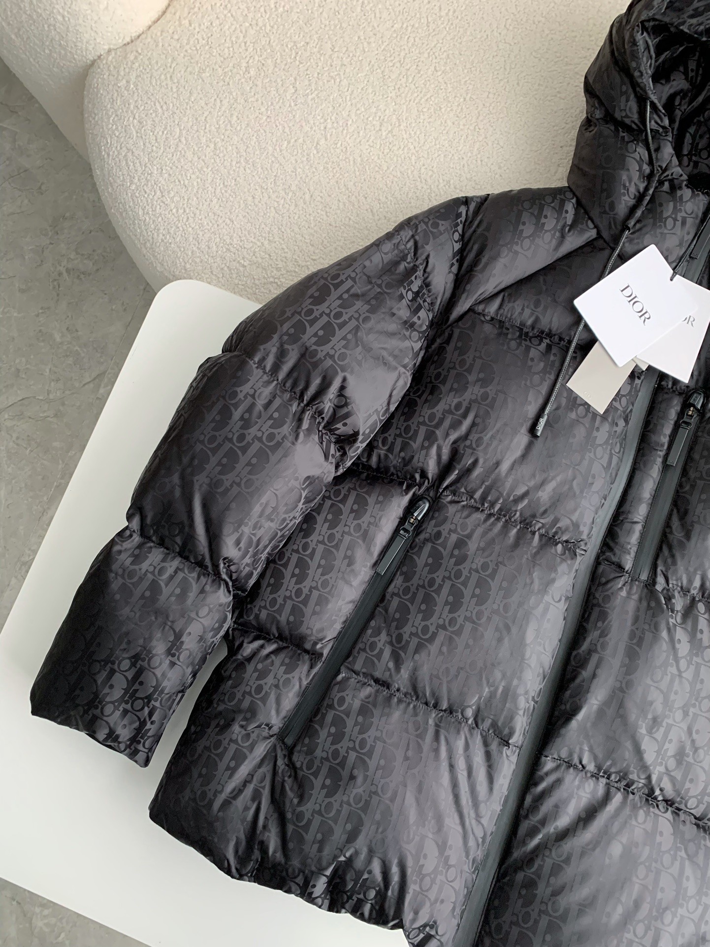 DR Logo Printed Down Jacket