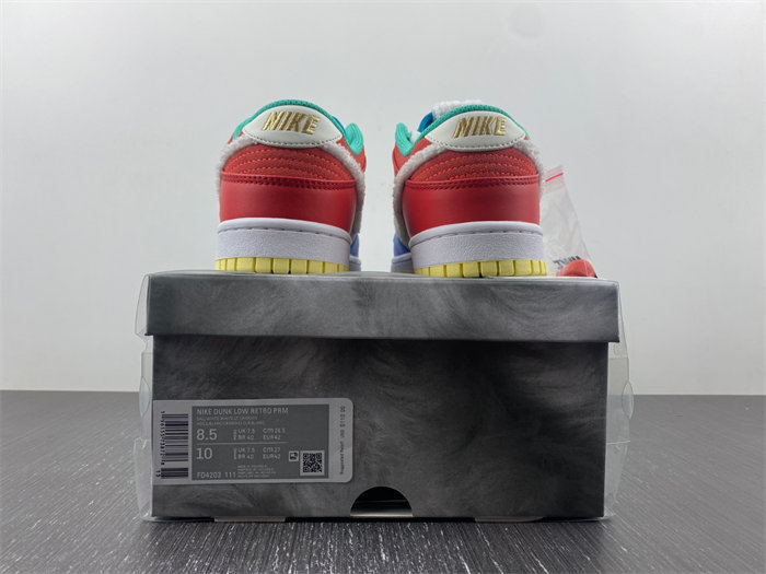 NK Dunk Low Retro PRM Year of the Rabbit Blue Orange Cream FD4203-111