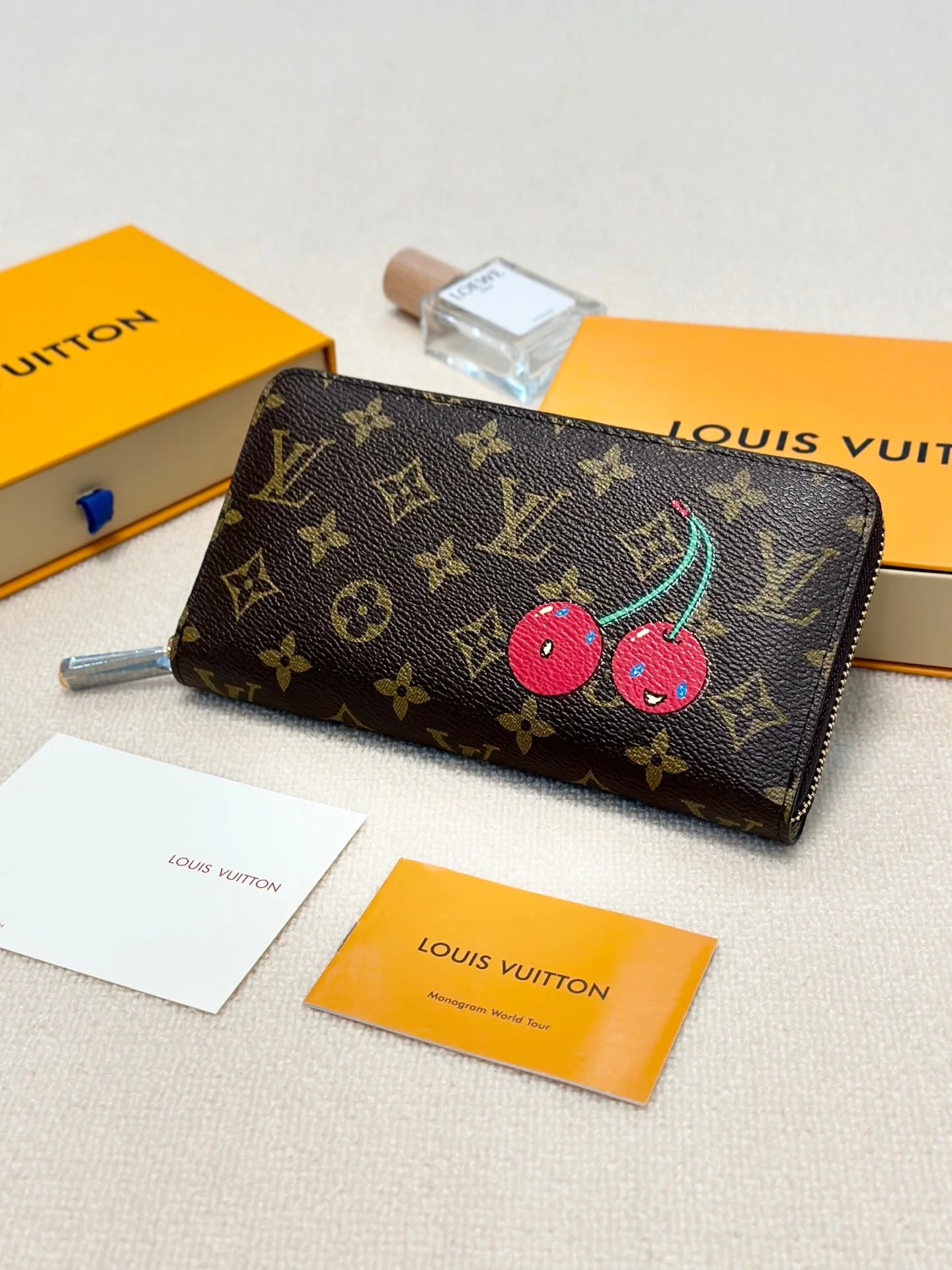 Louis Vuitton x Takashi Murakami Collaboration Zippy Wallet Long Wallet