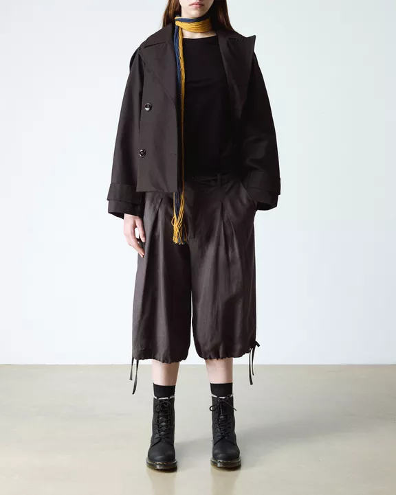 1460 Serena Faux Fur Lined Leather Lace Up Boots