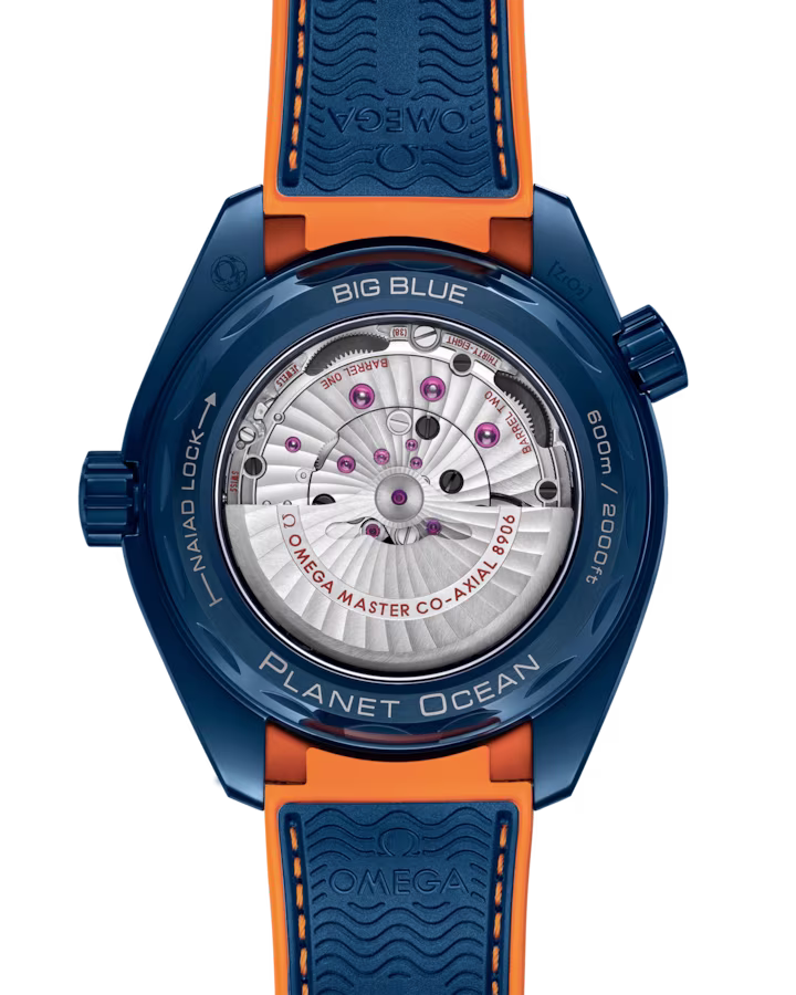 Omega Seamaster Planet Ocean 600M 45.5 mm, blue ceramic on rubber strap