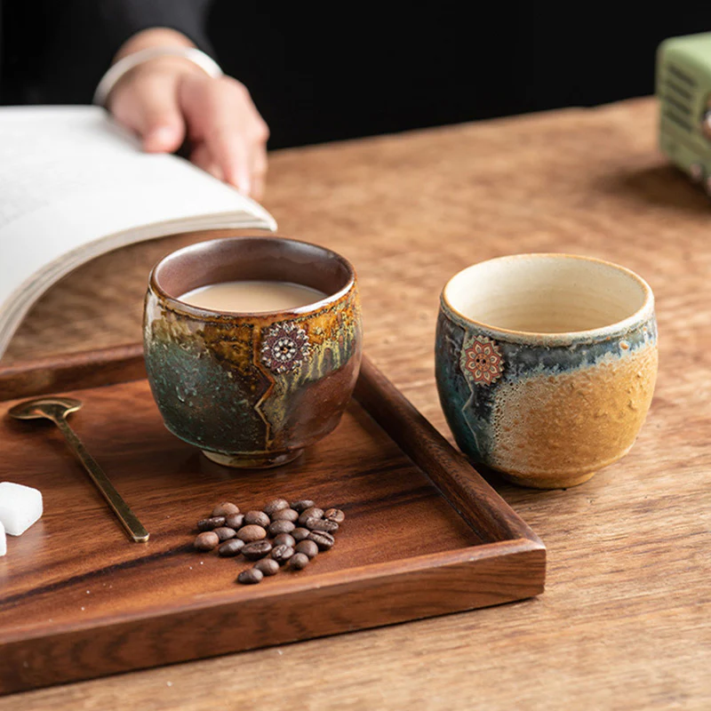 Sunflower Kiln Change Ceramic Coffee Mug Tea Latte Espresso Coffee Cup 250ml