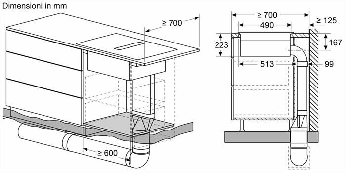 BOSCH - Piano in vetro ceramica ad induzione PVS831B16E-Nero