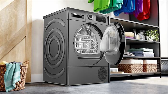 BOSCH - Asciugatrice Serie 6 WQG233DRIT 8Kg Classe C-Grigio antracite