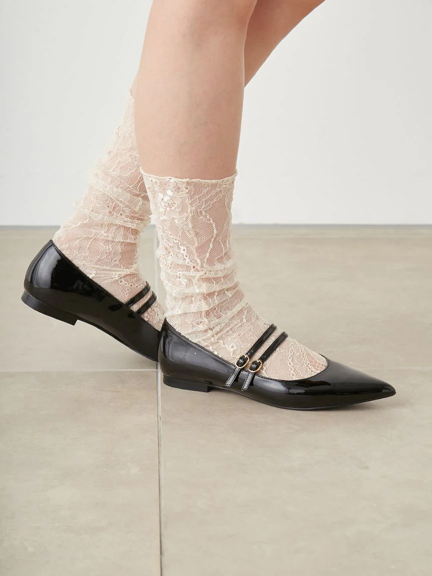 Mary Jane Classic Pointed Flats