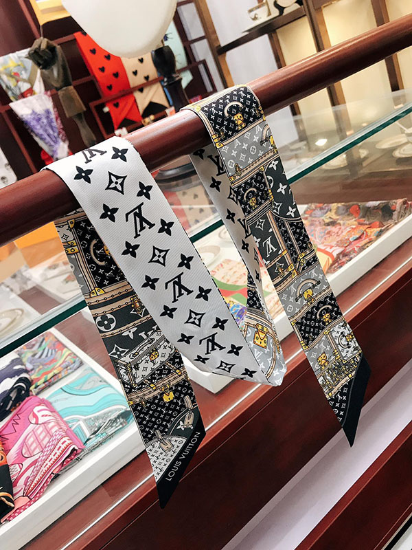 120x8cm Classical Prints Handbag Ribbon Scarf Neck Bow WJ-987042