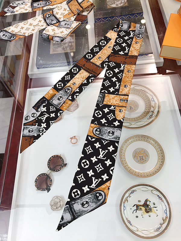 120x8cm Fashion Handbag Ribbon Scarf Neck Bow WJ-987043