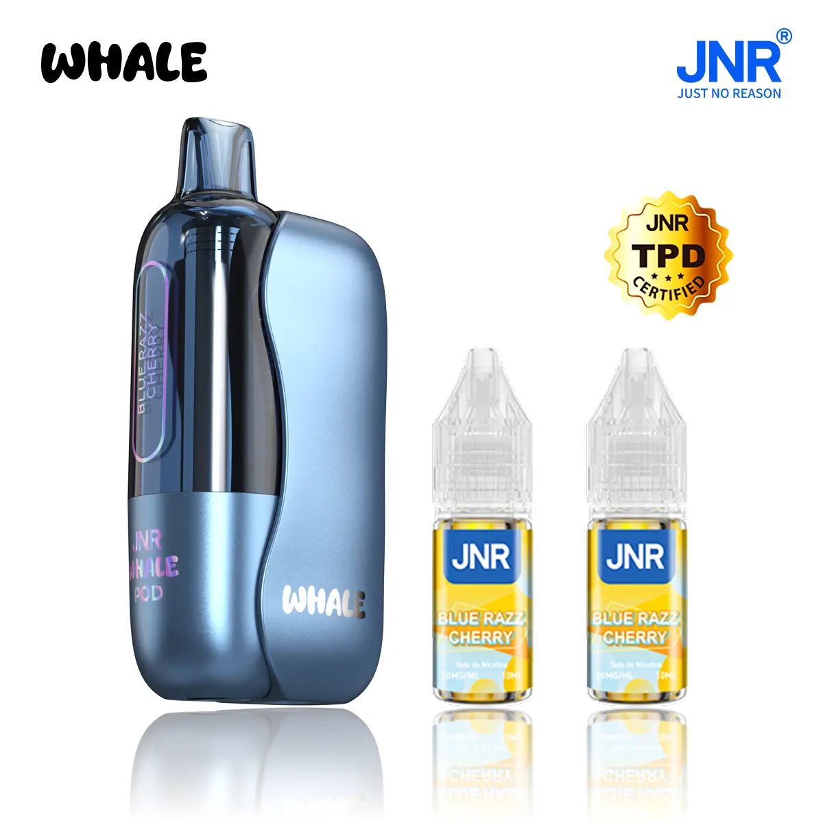 JNR Whale 38K Puffs - Kit Pod Pré-rempli et Rechargeable - Vape Grok