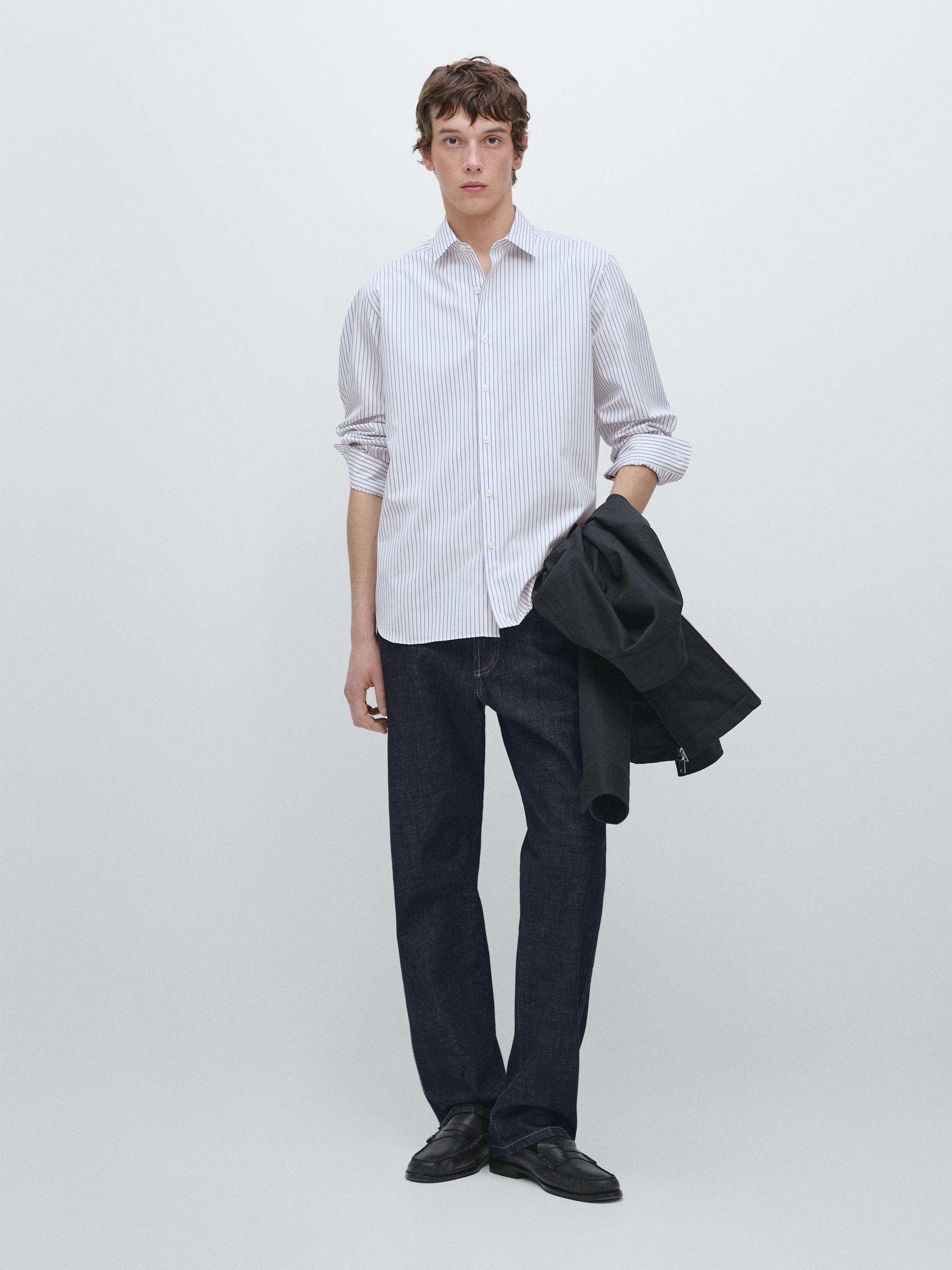 Camisa rayas regular fit