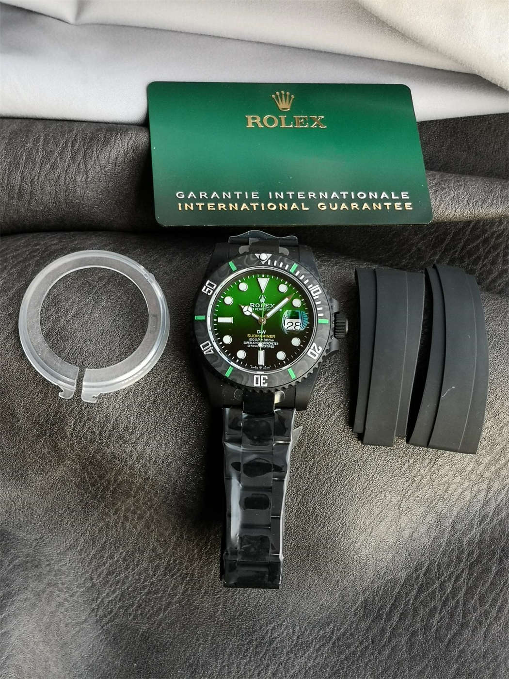 VSF DiW Submariner Gradient Green – DLC Black Steel & Carbon Bezel (VS3135)