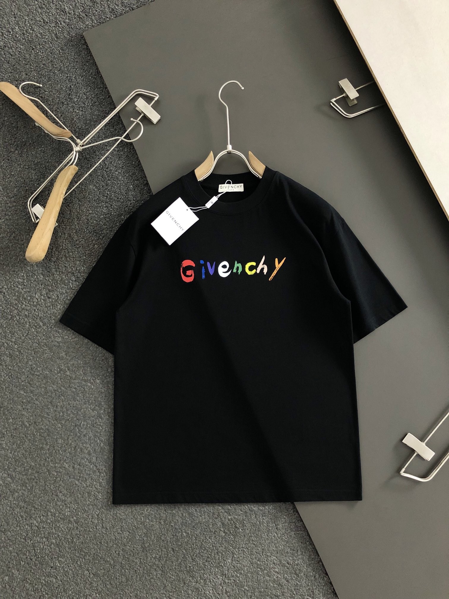 GVC  Colored hand-painted letters  t-shirt