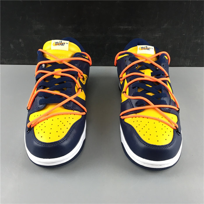 NK Dunk Low OW University Gold Midnight Navy CT0856-700