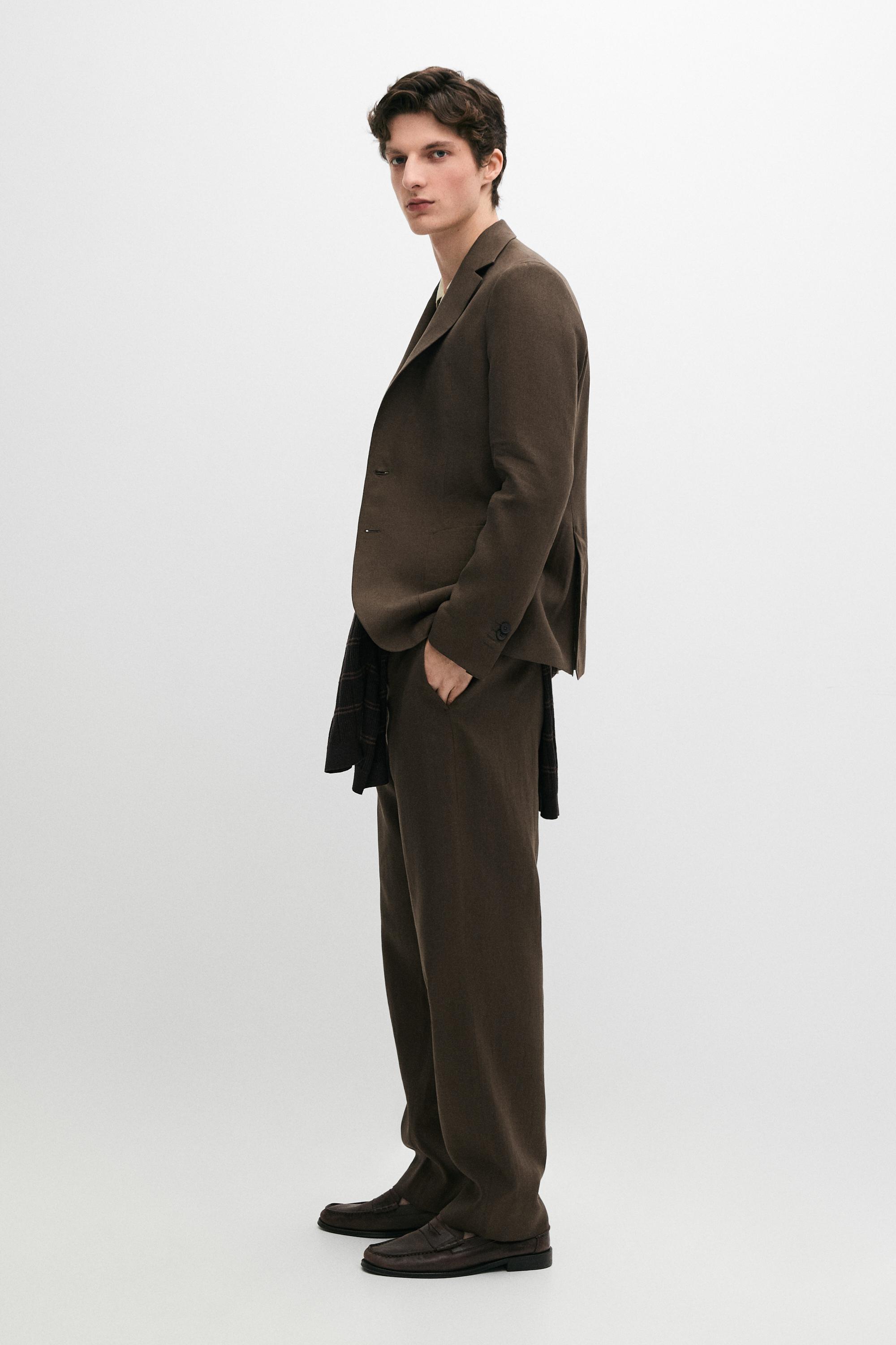 Americana traje lino