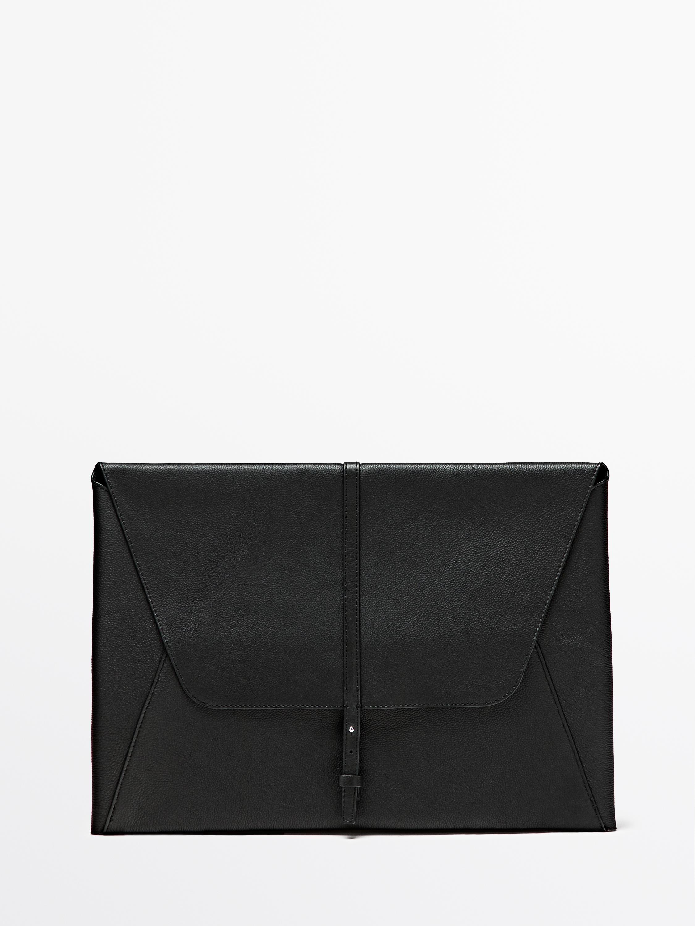 Funda portátil piel bovina acabado napa