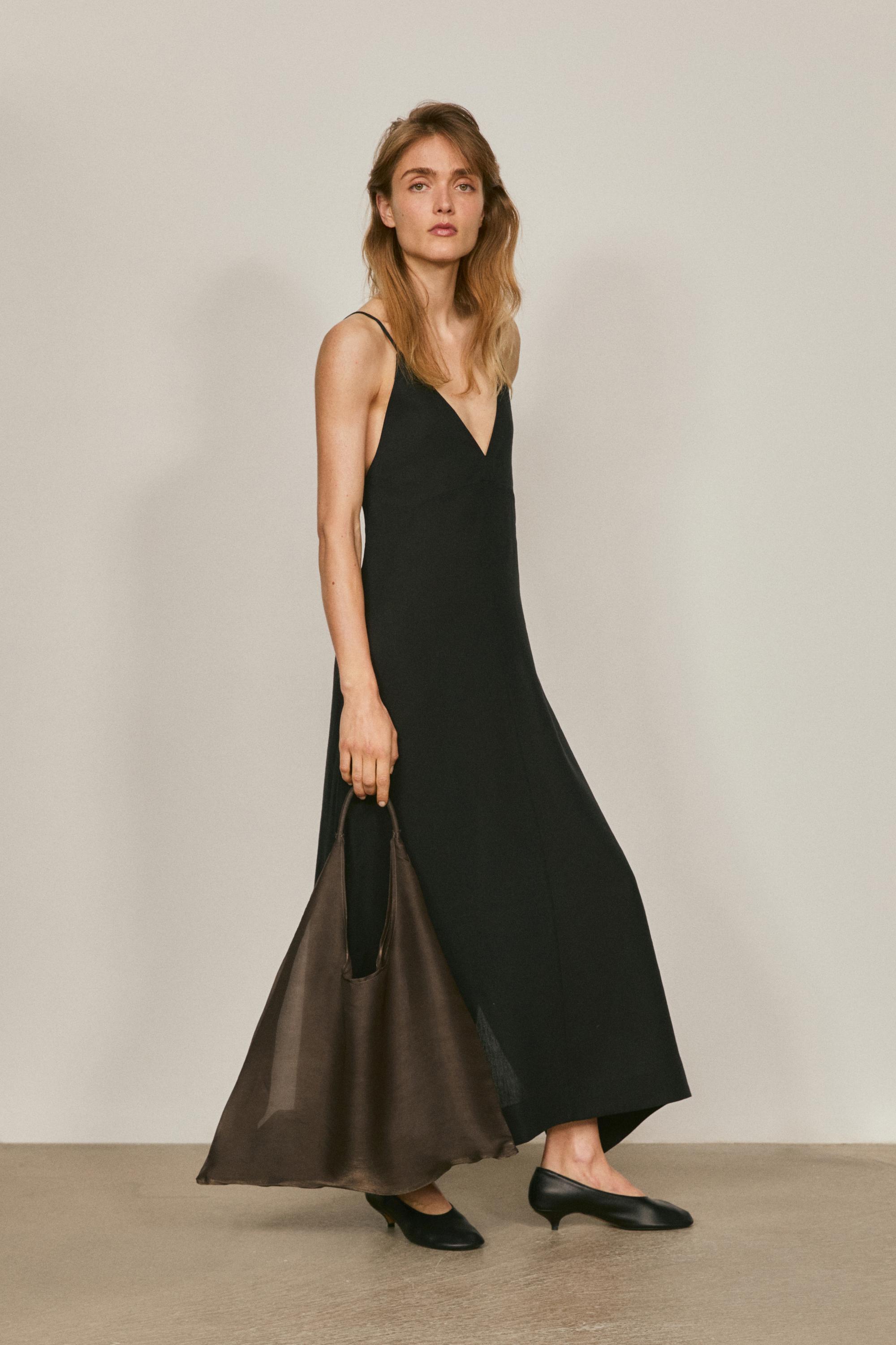 Vestido fluido lencero mezcla lino - LIMITED EDITION